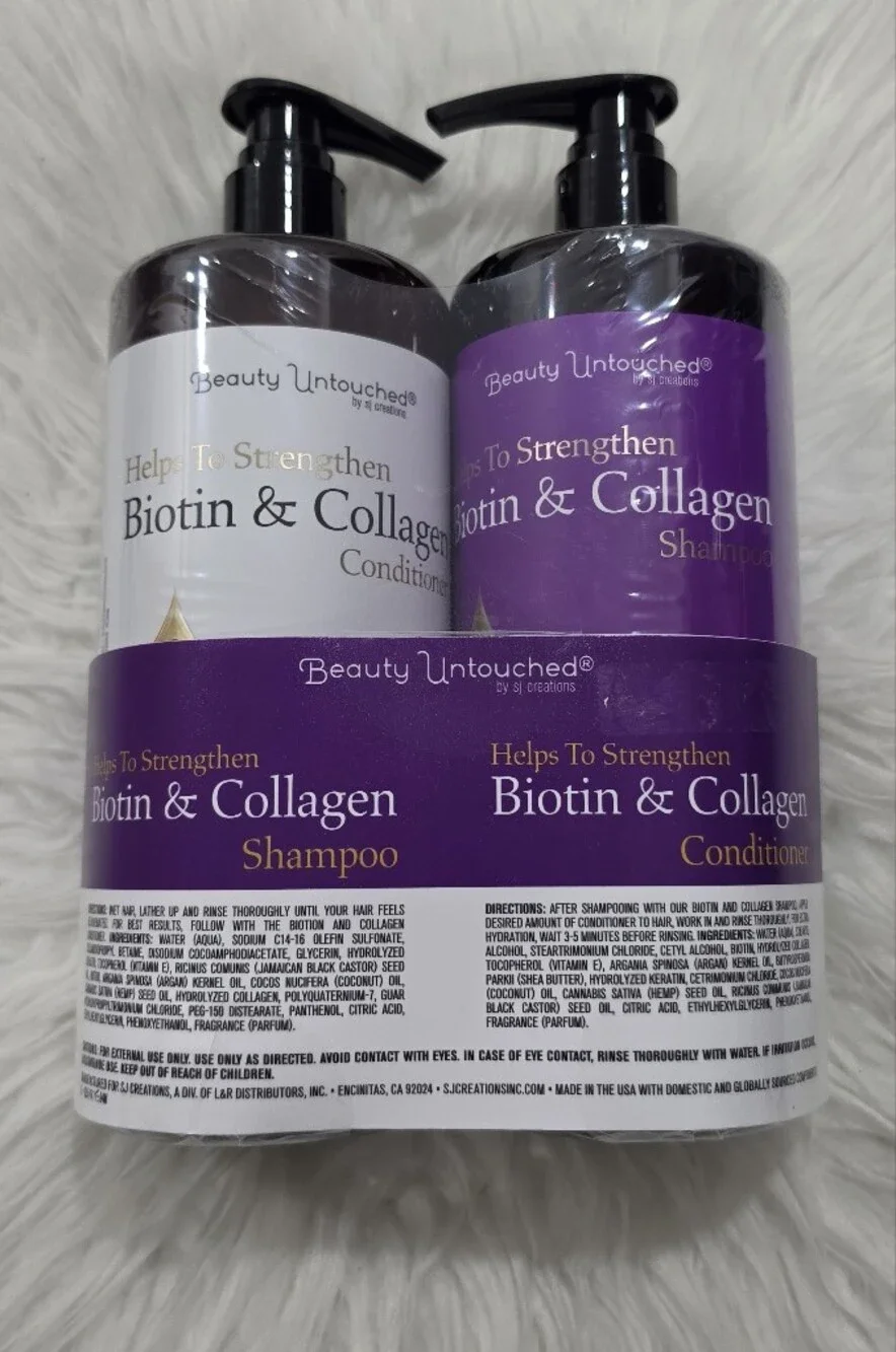 Biotin & Collagen Shampoo & Conditioner - Purple